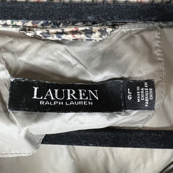 Ralph Lauren Houndstooth Plaid Puffer Jacket Size Large Outdoor Designer Casual - Picture 6 of 11
